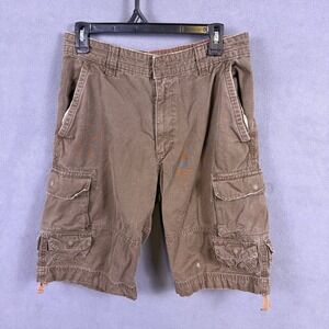 Vintage Mossimo Cargo Supply Shorts Mens 30 Ripstop Faded Baggy Skater Y2K